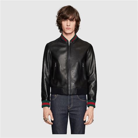 gucci leather jacket online